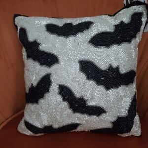 Beaded Bat Pillow